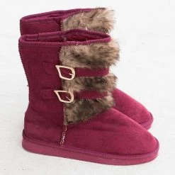 Silver Drew Newest Arrivals Cozy Double Buckle Booties