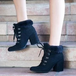 Bamboo Cozy Laced Booties