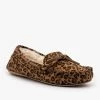 Refresh Cozy Leopard Print Flats
