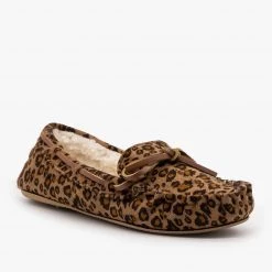 Refresh Cozy Leopard Print Flats