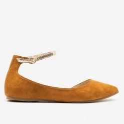 ML Shoes Cracked Gold Strap Ballet Flats Newest Arrivals 9 ML Shoes Cracked Gold Strap Ballet Flats Newest Arrivals