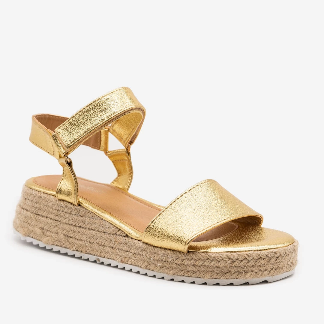 Olivia Miller Cracked Metallic Espadrille Sandals Newest Arrivals 2 Olivia Miller Cracked Metallic Espadrille Sandals Newest Arrivals