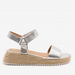 Olivia Miller Cracked Metallic Espadrille Sandals Newest Arrivals 12 Olivia Miller Cracked Metallic Espadrille Sandals Newest Arrivals