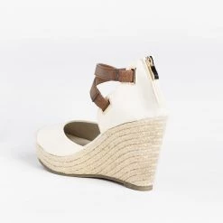 Refresh Criss-Cross Ankle Strap Espadrille Wedges FINAL SALE