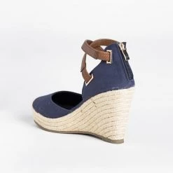 Refresh Criss-Cross Ankle Strap Espadrille Wedges FINAL SALE