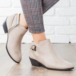 Soda Shoes Newest Arrivals Criss Cross Buckle Bootie