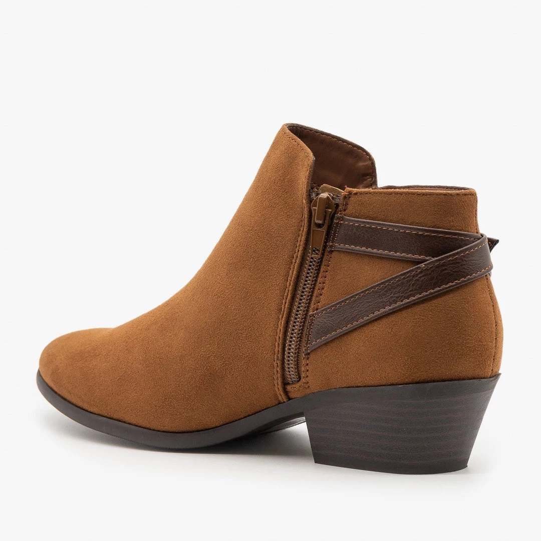 Soda Shoes Newest Arrivals Criss Cross Buckle Bootie 2 Soda Shoes Newest Arrivals Criss Cross Buckle Bootie