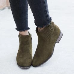 Bamboo Shoes Newest Arrivals Criss Cross Buckle Booties