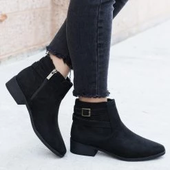 Bamboo Shoes Newest Arrivals Criss Cross Buckle Booties