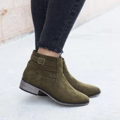 Bamboo Shoes Newest Arrivals Criss Cross Buckle Booties