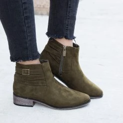 Bamboo Shoes Newest Arrivals Criss Cross Buckle Booties