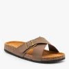 Refresh Newest Arrivals Criss Cross Buckled Cork Slides