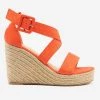 Refresh Criss-Cross Buckled Espadrille Wedges Newest Arrivals