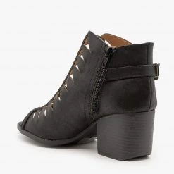 Qupid Shoes Criss Cross Cut-Out Booties 16 Qupid Shoes Criss Cross Cut-Out Booties