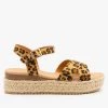 Pazzle Newest Arrivals Criss Cross Espadrille Flatform Sandals