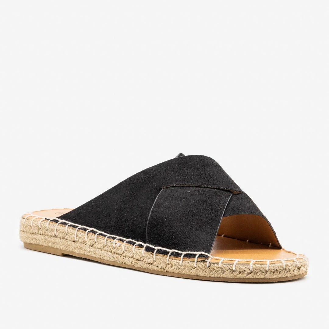 Qupid Shoes Newest Arrivals Criss Cross Espadrille Slip-On Sandals 5 Qupid Shoes Newest Arrivals Criss Cross Espadrille Slip-On Sandals