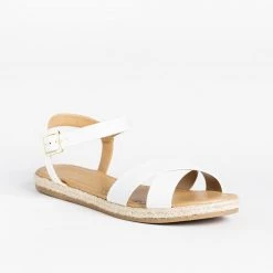 Soda Shoes Criss Cross Espadrille-Trimmed Sandals Newest Arrivals 5 Soda Shoes Criss Cross Espadrille-Trimmed Sandals Newest Arrivals