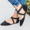 Lovmark Criss Cross Pointed Toe Flats Newest Arrivals