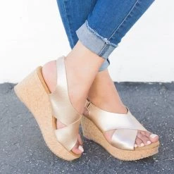 Anna Shoes Criss Cross Slingback Cork Wedges Newest Arrivals 8 Anna Shoes Criss Cross Slingback Cork Wedges Newest Arrivals