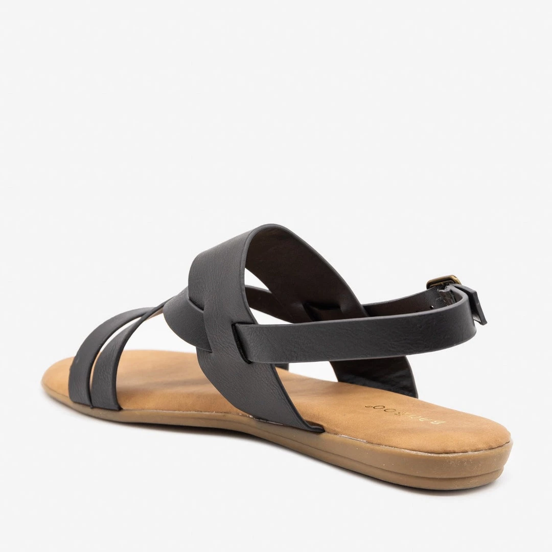 Bamboo Shoes Newest Arrivals Criss Cross Slingback Sandals 6 Bamboo Shoes Newest Arrivals Criss Cross Slingback Sandals