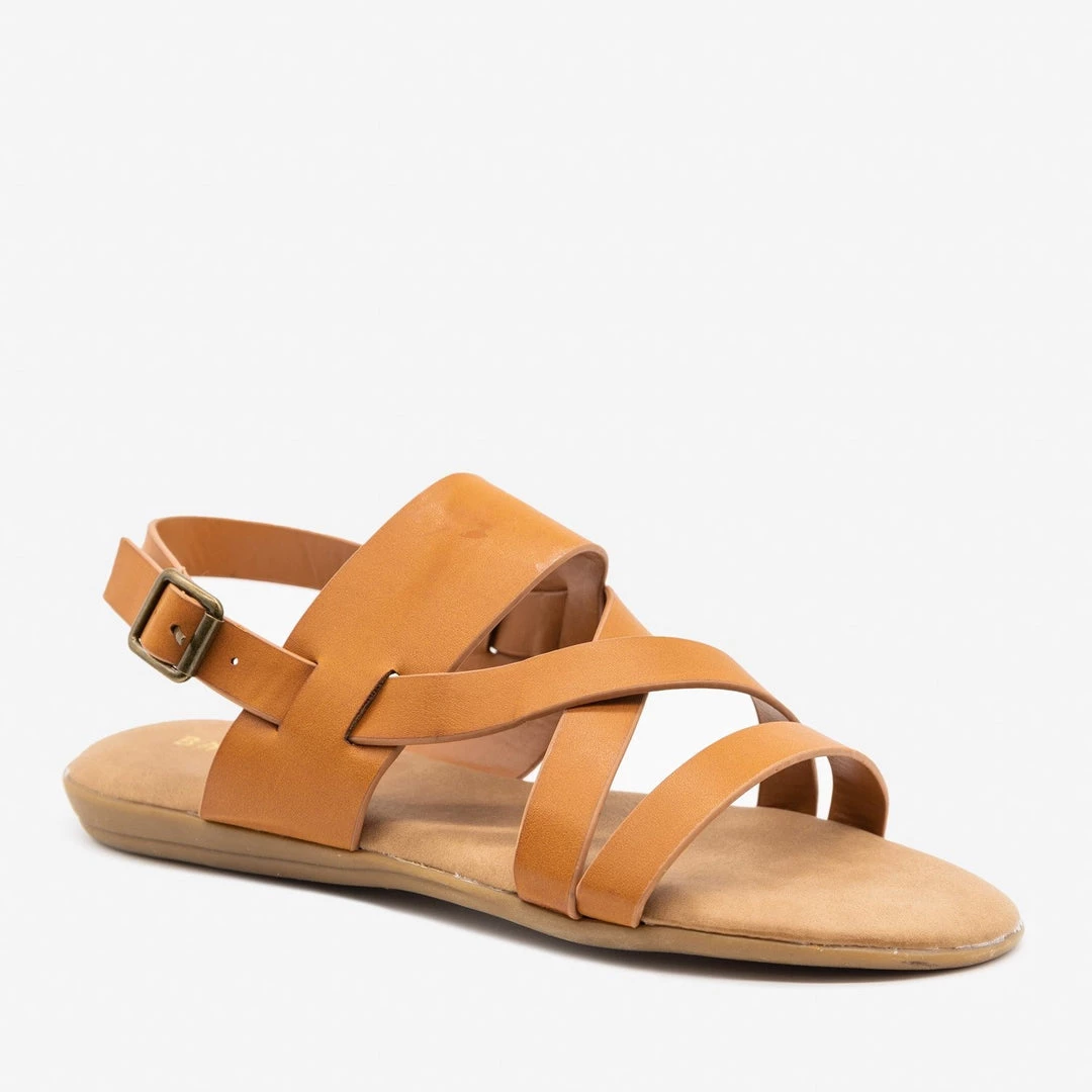 Bamboo Shoes Newest Arrivals Criss Cross Slingback Sandals 2 Bamboo Shoes Newest Arrivals Criss Cross Slingback Sandals