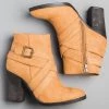 Bamboo Shoes Criss Cross Strap Ankle Bootie Newest Arrivals