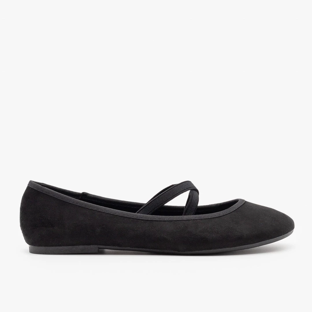 Bamboo Shoes Criss Cross Strap Ballet Flats 5 Bamboo Shoes Criss Cross Strap Ballet Flats