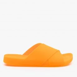 Forever Criss Cross Strap Neon Jelly Slides Newest Arrivals