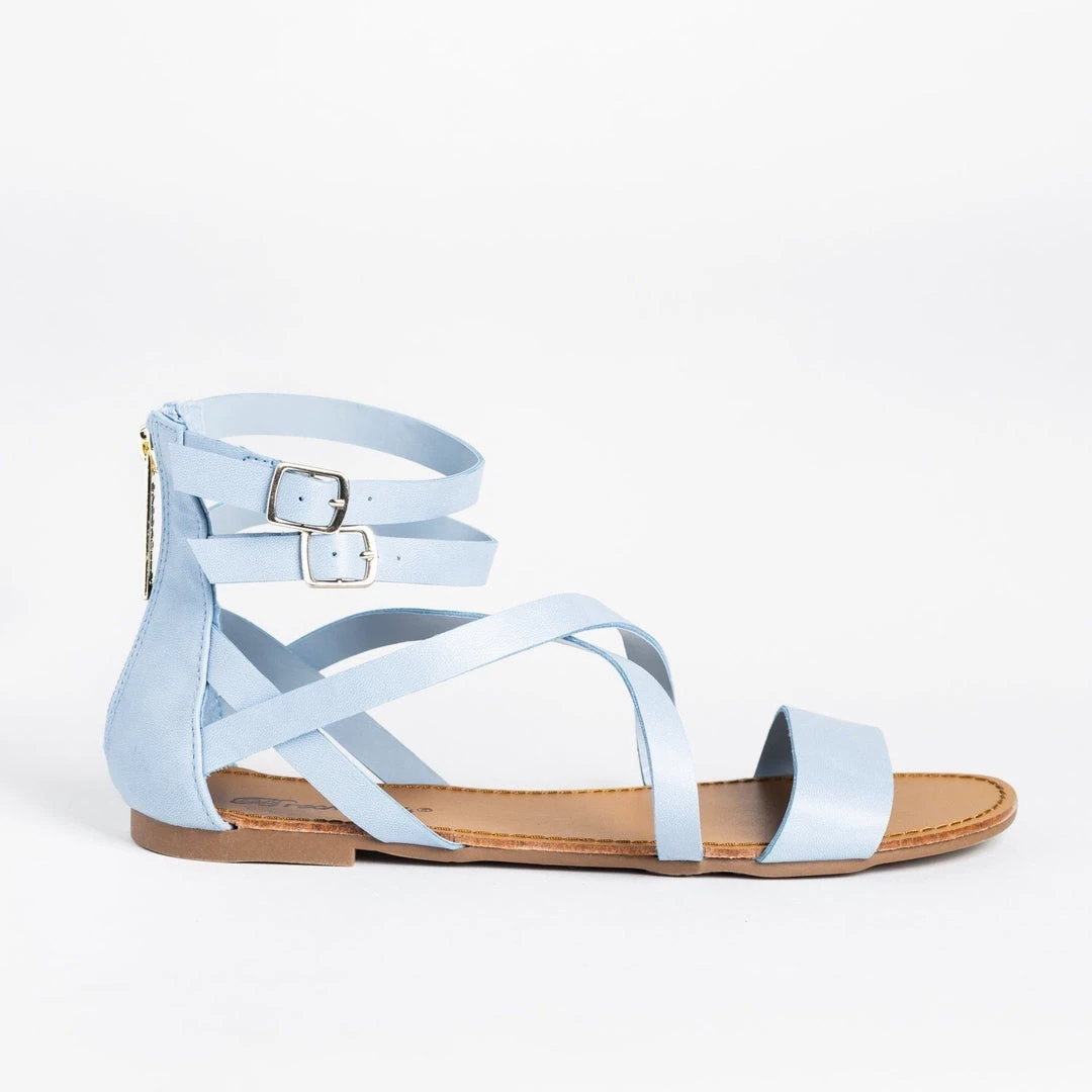 Breckelle's Criss Cross Strappy Gladiator Sandals Newest Arrivals 2 Breckelle's Criss Cross Strappy Gladiator Sandals Newest Arrivals