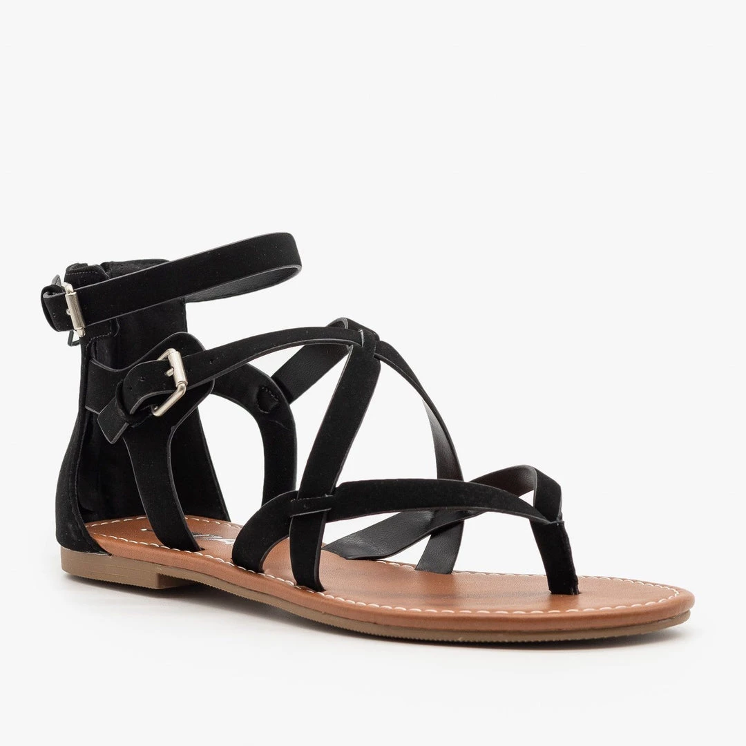 Soda Shoes Newest Arrivals Criss-Cross Strappy Sandals 6 Soda Shoes Newest Arrivals Criss-Cross Strappy Sandals