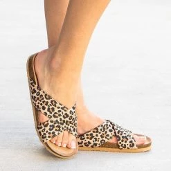 Soda Shoes Newest Arrivals Criss Cross Thick Strap Slides