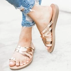 Forever Criss Cross Toe Hold Slip-On Sandals Newest Arrivals 27 Forever Criss Cross Toe Hold Slip-On Sandals Newest Arrivals
