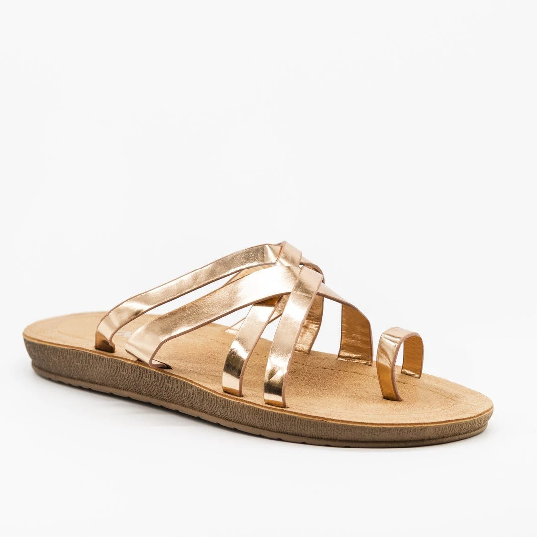 Forever Criss Cross Toe Hold Slip-On Sandals Newest Arrivals 3 Forever Criss Cross Toe Hold Slip-On Sandals Newest Arrivals