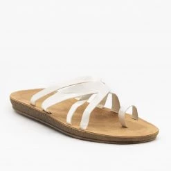 Forever Criss Cross Toe Hold Slip-On Sandals Newest Arrivals