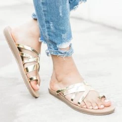 Forever Criss Cross Toe Hold Slip-On Sandals Newest Arrivals 30 Forever Criss Cross Toe Hold Slip-On Sandals Newest Arrivals
