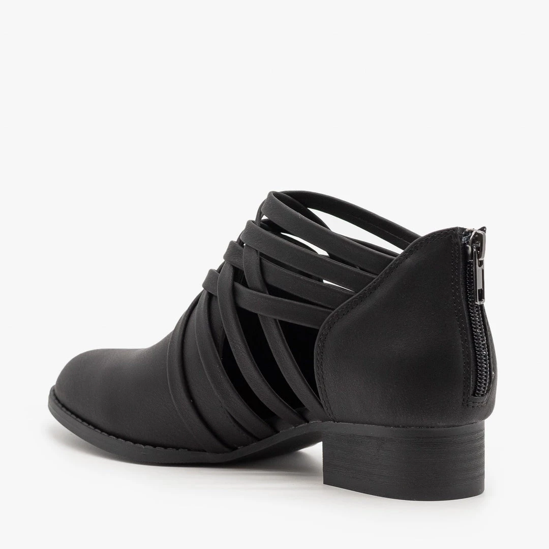 City Classified Shoes Newest Arrivals Crisscross Ankle Heel Booties 5 City Classified Shoes Newest Arrivals Crisscross Ankle Heel Booties