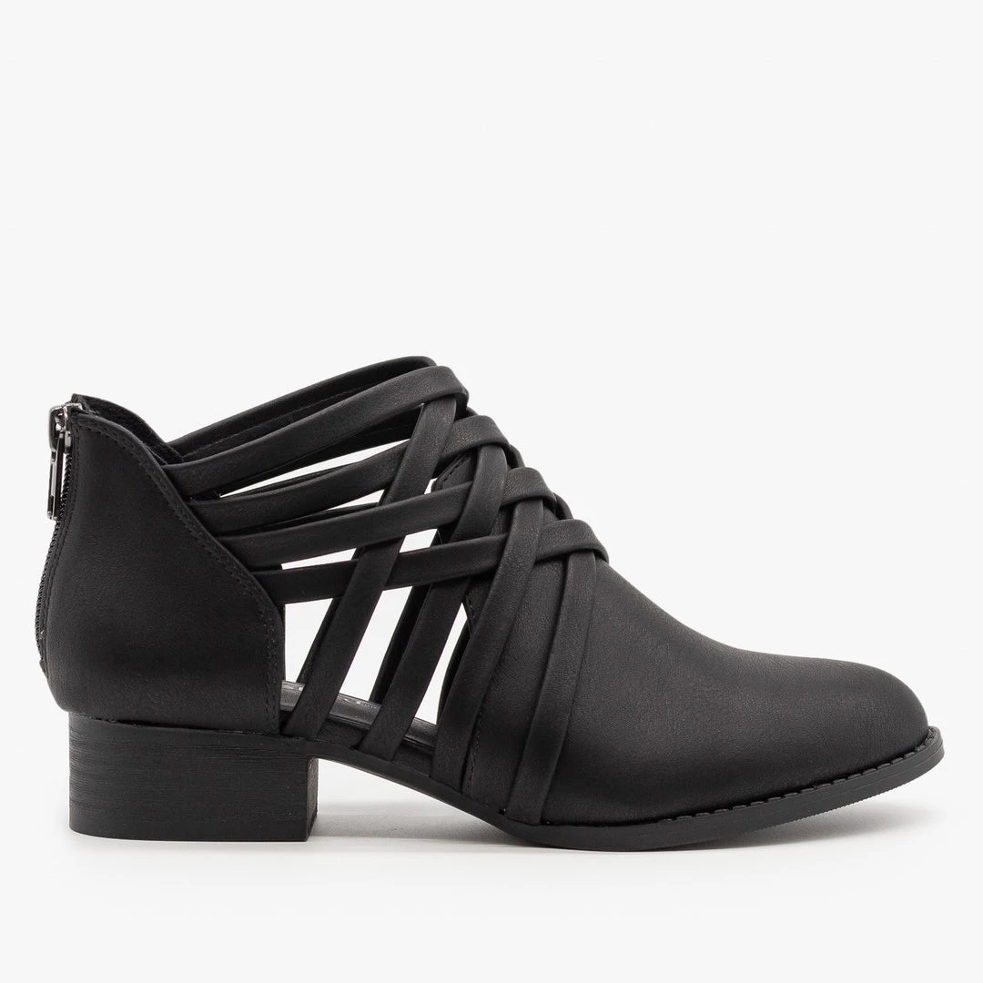 City Classified Shoes Newest Arrivals Crisscross Ankle Heel Booties 4 City Classified Shoes Newest Arrivals Crisscross Ankle Heel Booties