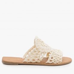 Qupid Shoes Crocheted Summer Sandals