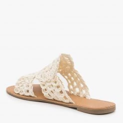 Qupid Shoes Crocheted Summer Sandals