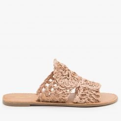 Qupid Shoes Crocheted Summer Sandals