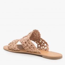 Qupid Shoes Crocheted Summer Sandals