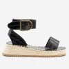Qupid Shoes Newest Arrivals Crocodile Flatform Espadrille Sandals