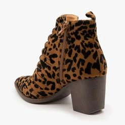 Mata Animal Print Woven Front Booties Newest Arrivals