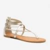 Tiara Shoes Cross Body Thong Strap Sandals
