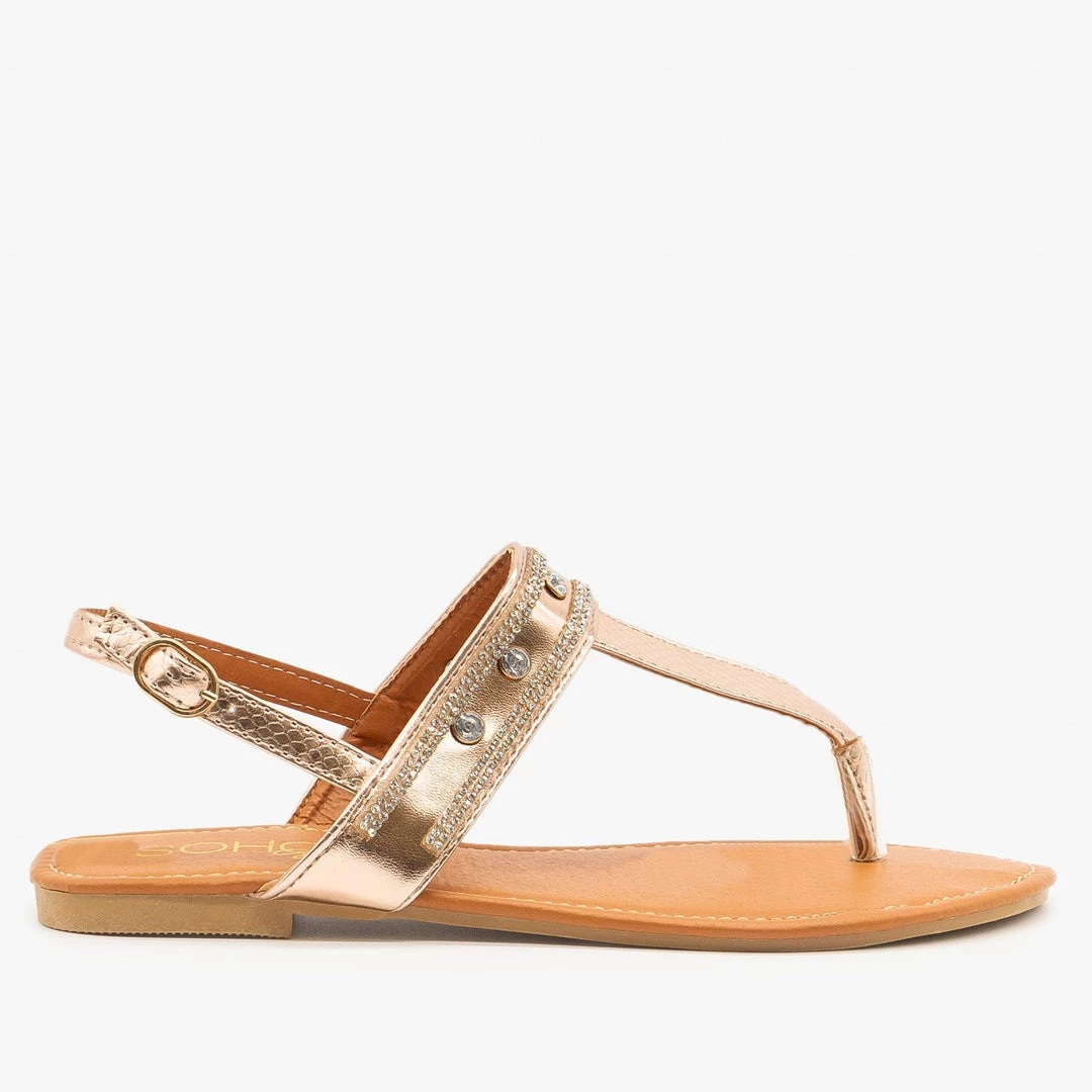 Soho Girls Newest Arrivals Crystal Studded Sandals 4 Soho Girls Newest Arrivals Crystal Studded Sandals