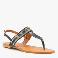 Soho Girls Newest Arrivals Crystal Studded Sandals