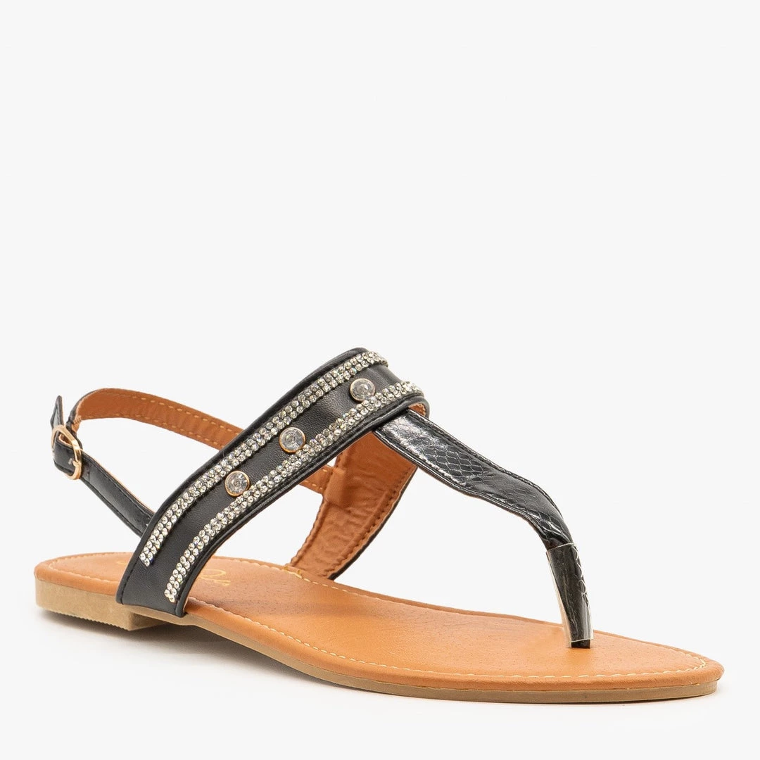 Soho Girls Newest Arrivals Crystal Studded Sandals 2 Soho Girls Newest Arrivals Crystal Studded Sandals