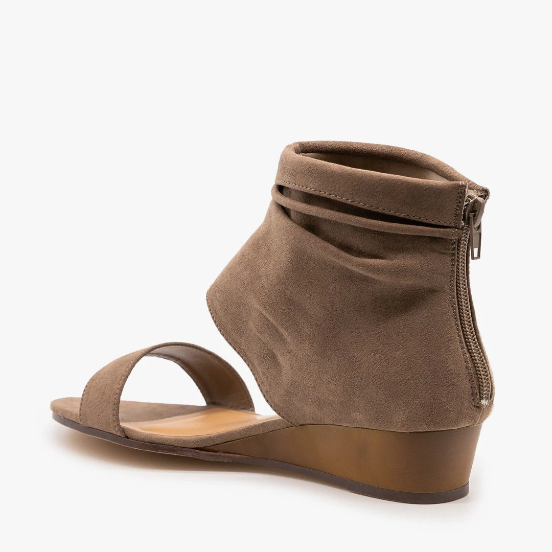 Bamboo Shoes Cuffed Side Tassel Sandals 2 Bamboo Shoes Cuffed Side Tassel Sandals