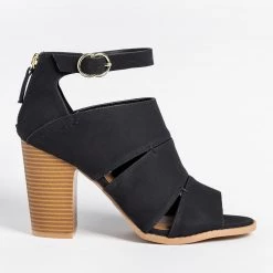 Qupid Shoes Cut-Out Fashionista Booties