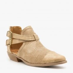 Qupid Shoes Cut Out Mesh Buckle Booties Newest Arrivals 5 Qupid Shoes Cut Out Mesh Buckle Booties Newest Arrivals